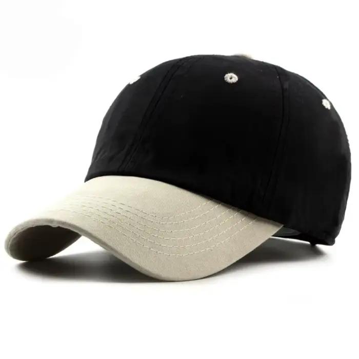 Casquette de baseball unie en toile de coton pour hommes et femmes