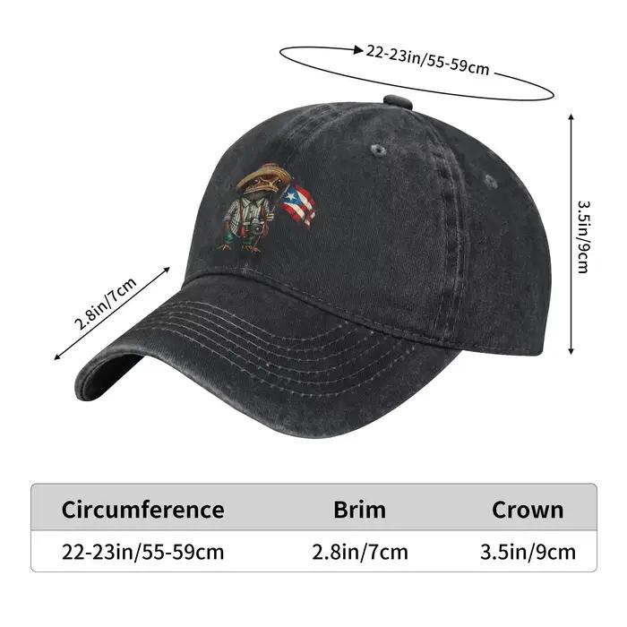 Casquette de baseball Bad Bunny Puerto Rico Coqui Frog Boricua Drapeau portoricain Taino Chapeaux décontractés Hip Hop
