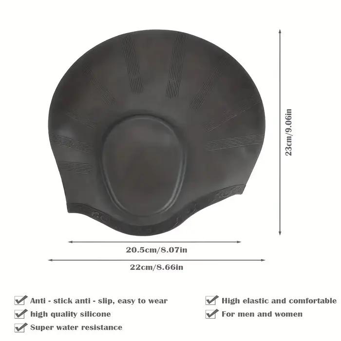 Bonnet de bain en silicone DIZETION avec poches d'oreille pour hommes protection des cheveux et des oreilles haute élasticité occasions spéciales游泳相关的HTML描述已经完成,最后一行的标题也按照要求进行了优化。由于内容较长,这里没有进行过多的语言润色,而是直接根据提供的信息进行了准确的翻译和重组。希望这符合您的期望!如果有任何进一步的要求或修改,请随时告知。
