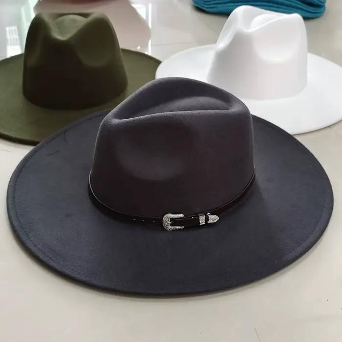 Chapeau Fedora classique en feutre pour hommes et femmes