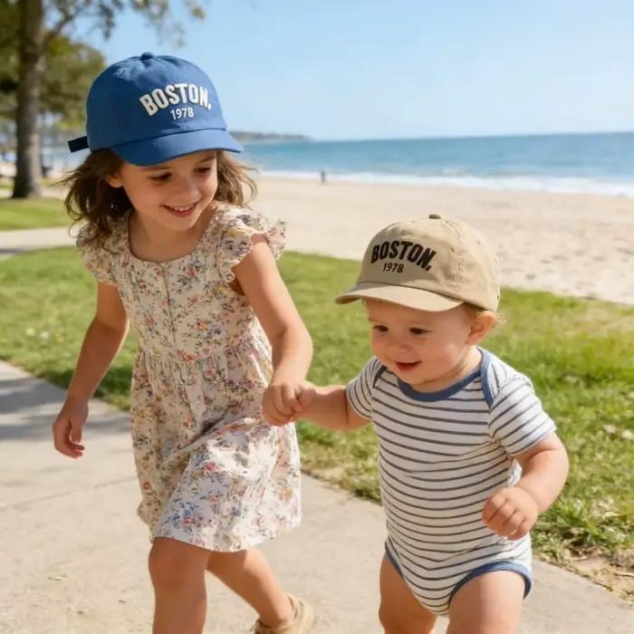 Casquettes pour enfants 44-50cm 6 mois-3 ans Printemps-Été Nouvelle collection Visière souple Casquette de papa pour