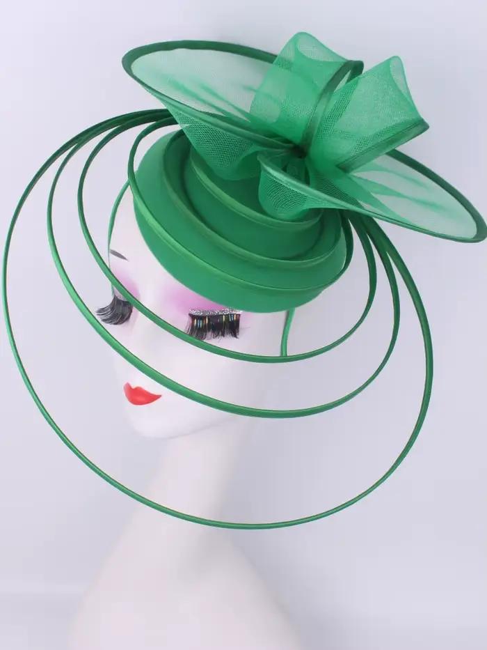 Église Fascinator Chapeau mariage maille casque femmes fête Banquet