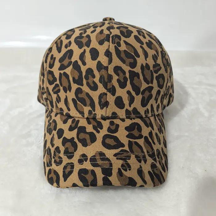 Casquette de baseball imprimée léopard tendance
