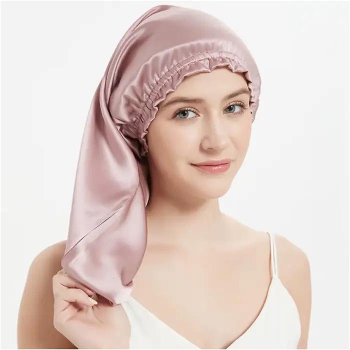 Bonnets de cheveux en soie de mûrier Pure 100% pour femmes