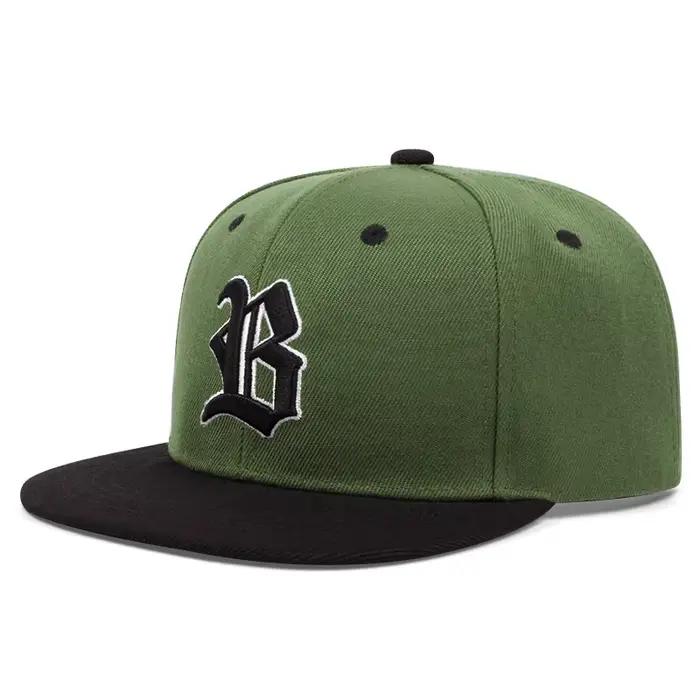 Casquette de Baseball brodée gothique avec lettre B pour hommes et femmes