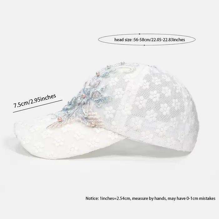 Casquette de Baseball respirante en dentelle ajourée pour femmes