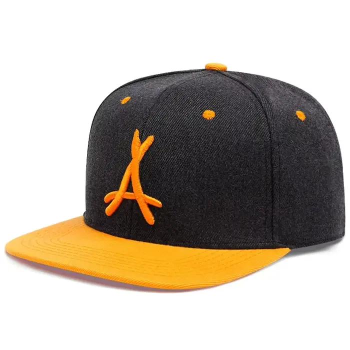 Casquette de baseball rétro américaine hip-hop à visière plate avec lettres brodées en 3D style streetwear décontracté chapeau de soleil casquette de sport et de golf pour homme femme quatre saisons
