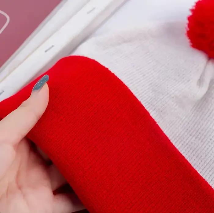 Où est Wally Waldo Chapeau tricoté rouge blanc Cosplay Halloween cadeau de Noël hiver chaud épais casquette femmes et hommes chapeaux de Saint-Valentin