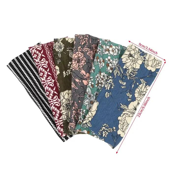 Bandeau de cheveux imprimé floral style bohème