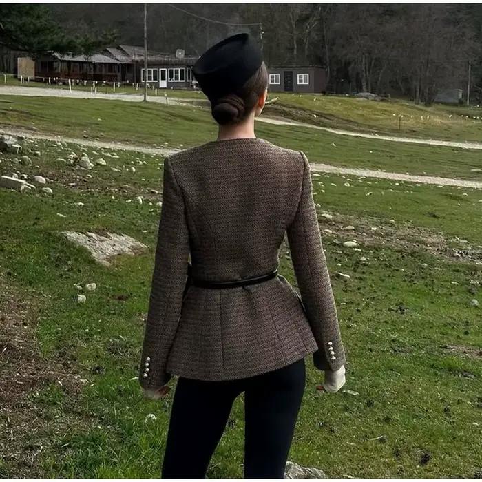 Chapeau Pillbox Vintage Noir et Blanc pour Femme