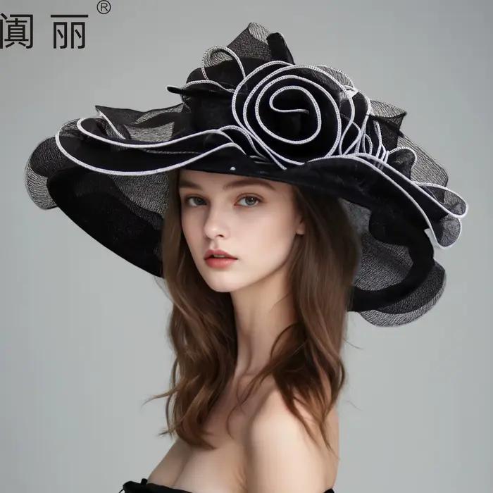 Chapeau en organza pour femmes