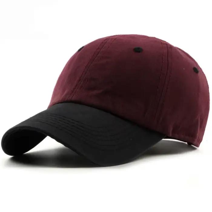 Casquette de baseball unie en toile de coton pour hommes et femmes