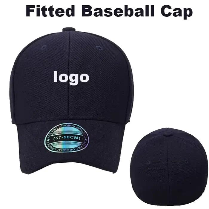 Casquette de baseball ajustée avec logo personnalisé