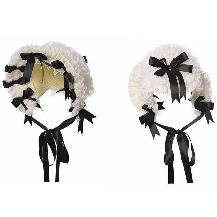 Chapeau en dentelle Lolita pour femmes occassions spéciales romantique victorien polyvalent