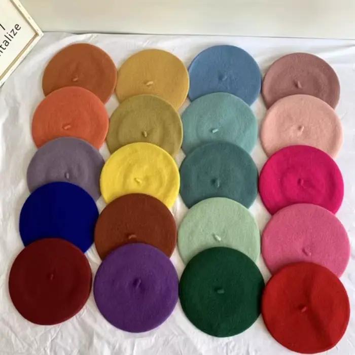 Nouveau Béret en Mélange de Laine 2026 pour Femme – Style Français Classique Couleur Unie – Chaud et Doux – Mode Hiver-Printemps – Chapeau de Peintre – Idéal Cadeau