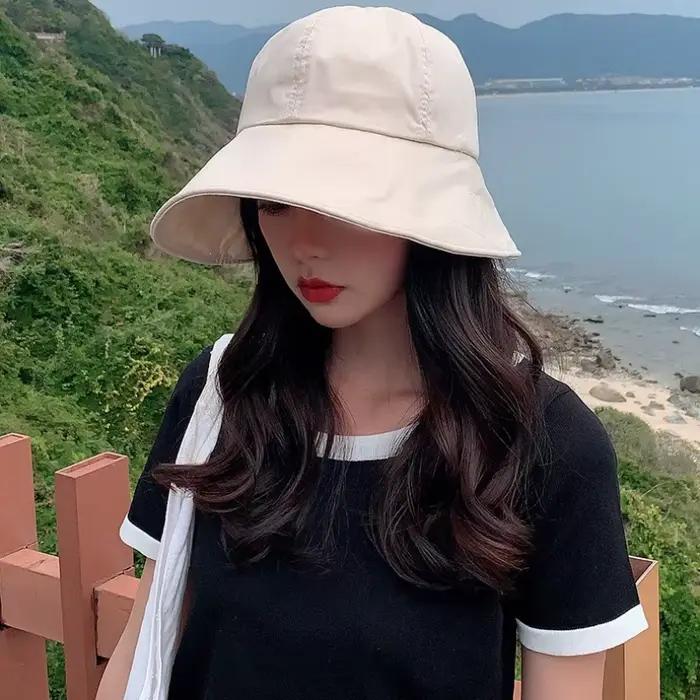 Chapeau de pêcheur pare-soleil en forme de dôme pour femmes