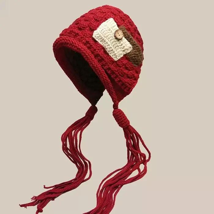 Chapeau tricoté à la main pour femmes