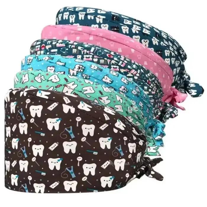 Casquette de gIslande multicolore en coton et toile pour professionnels médicaux occasions spéciales ajustable et personnalisable