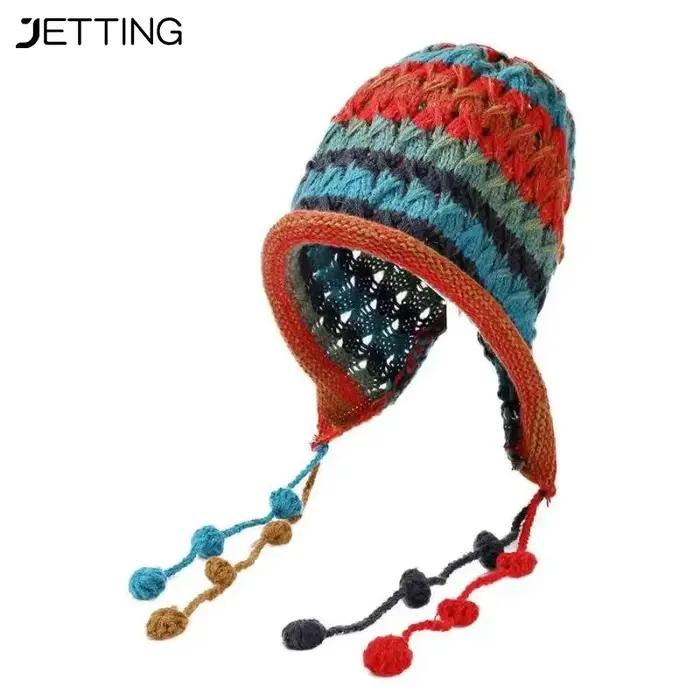 Chapeau rouge d'hiver pour femmes et filles