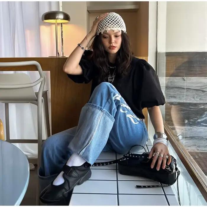 Chapeau pour femme à sequins et tissage ajouré