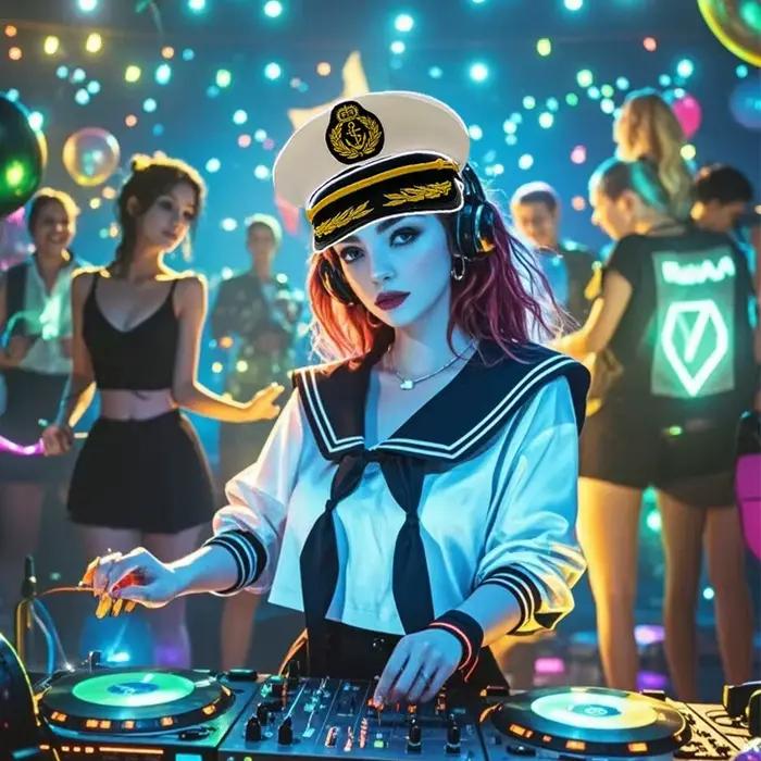 Chapeau Capitaine Yacht Casquette Lumineuse Blanc Marin Hommes Femmes Occasions Spéciales Cosplay Halloween Costume