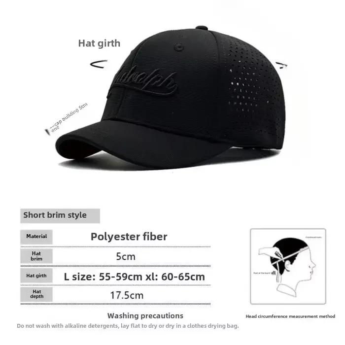 Casquette de Baseball à bord court de 5cm pour hommes