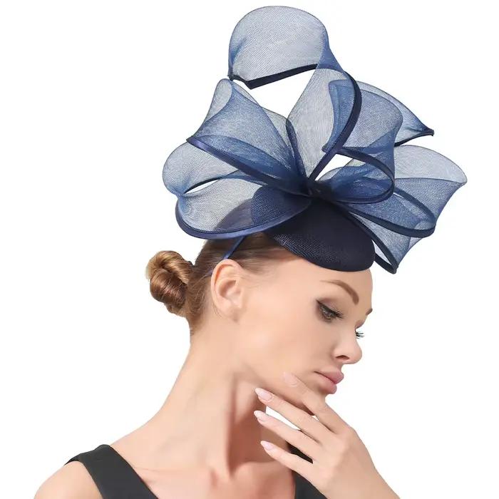 Fascinator bébé chapeau femmes Nylon adulte Polyester fête mariage Fascinators or