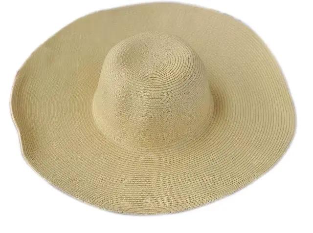 LNPBD chaud 2017 femmes chapeau blanc été noir surdimensionné bonnet de soleil casquette de plage