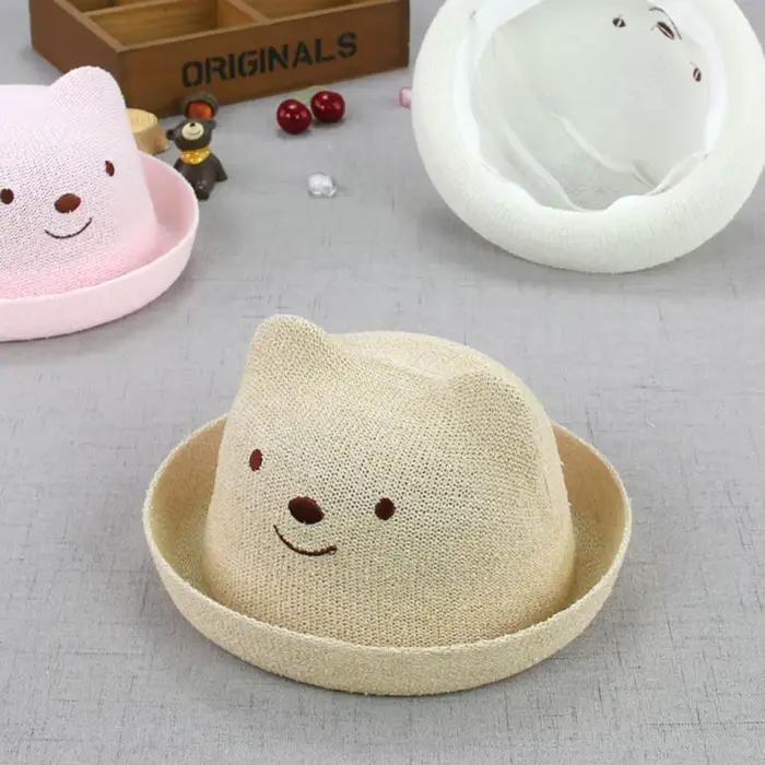 Chapeau de paille d'été pour bébé