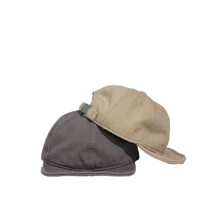 Casquette rétro à bord court pour hommes et femmes
