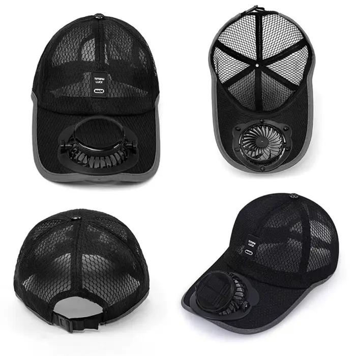 Casquettes de baseball à énergie solaire rechargeables pour adultes – Protection