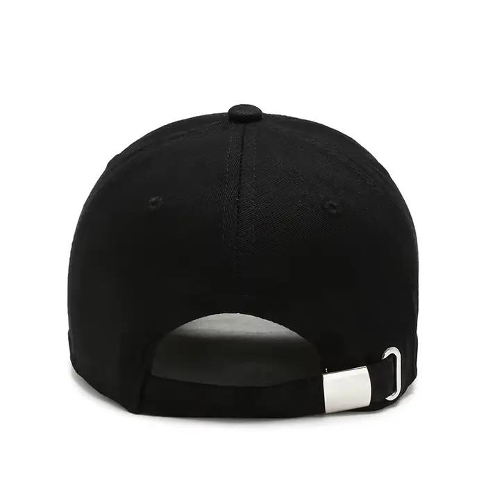 Casquette de baseball unisexe à visière courte en coton
