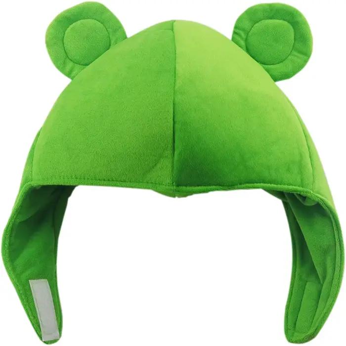 Chapeau de grenouille en peluche pour hommes et femmes