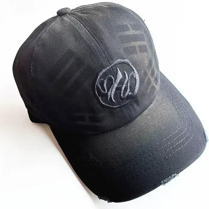 Casquette de baseball brodée en coton noir pour fans de K-pop