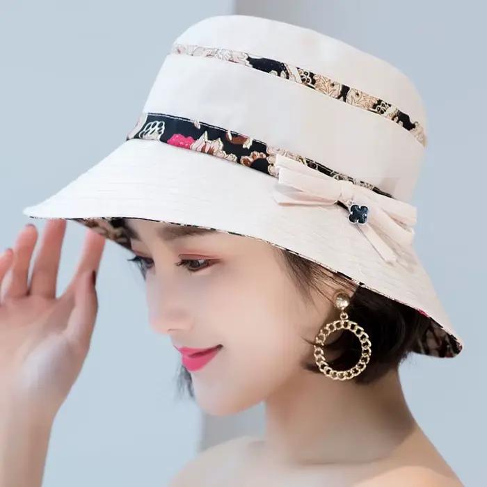 Chapeau de soleil de style ethnique pour femme