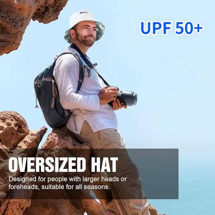 Grande tête XL63cm lettre impression seau chapeaux hommes femmes