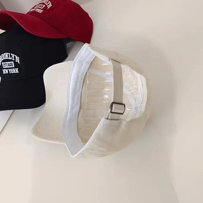 Casquette de baseball brodée de lettres en coton doux pour femmes et hommes