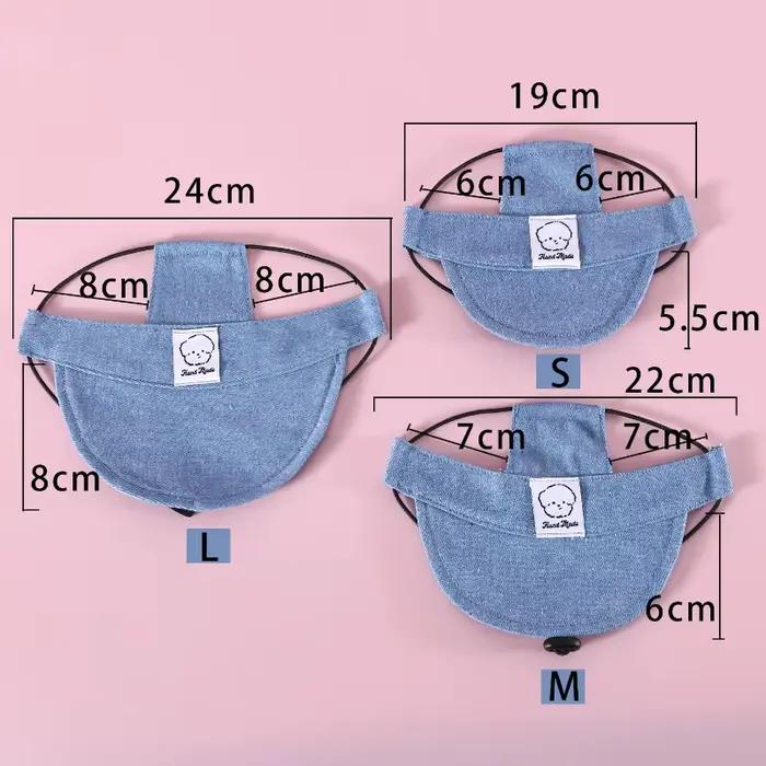 Casquette pour chien avec trous pour les oreilles
