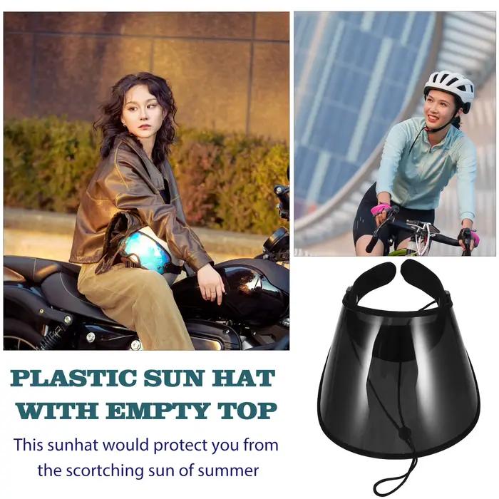 Chapeau de soleil anti-UV en cuir pour hommes et femmes protection solaire visière large durabilité four seasons style élégant pour les promeneurs et les vacanciers