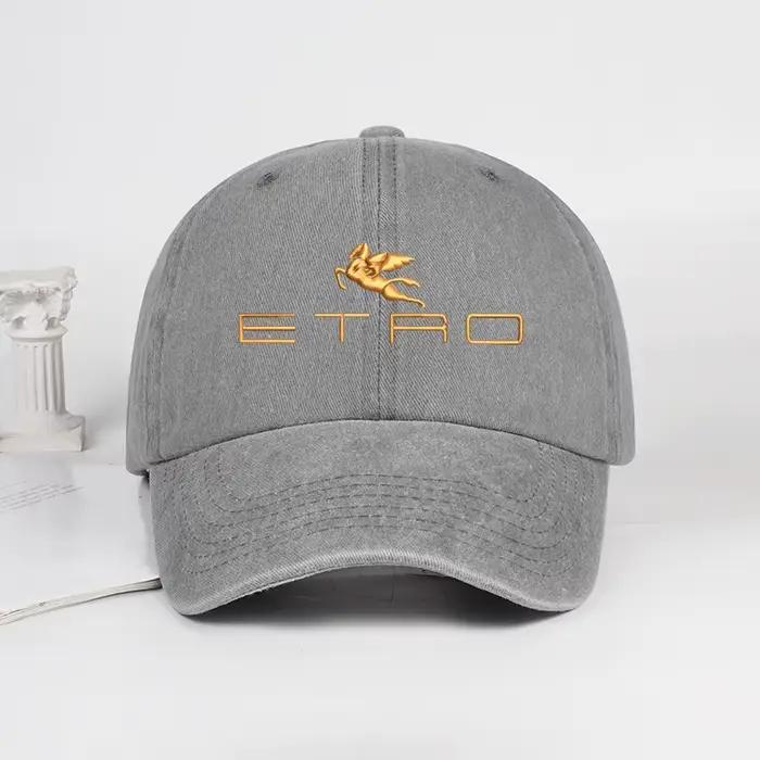 Luxueux et abordable : Casquette de baseball effet vieilli à imprimé Pegasus d'Etro