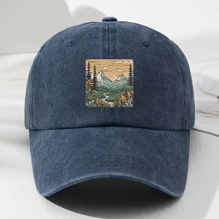 Casquette de Baseball, imprimé paysage