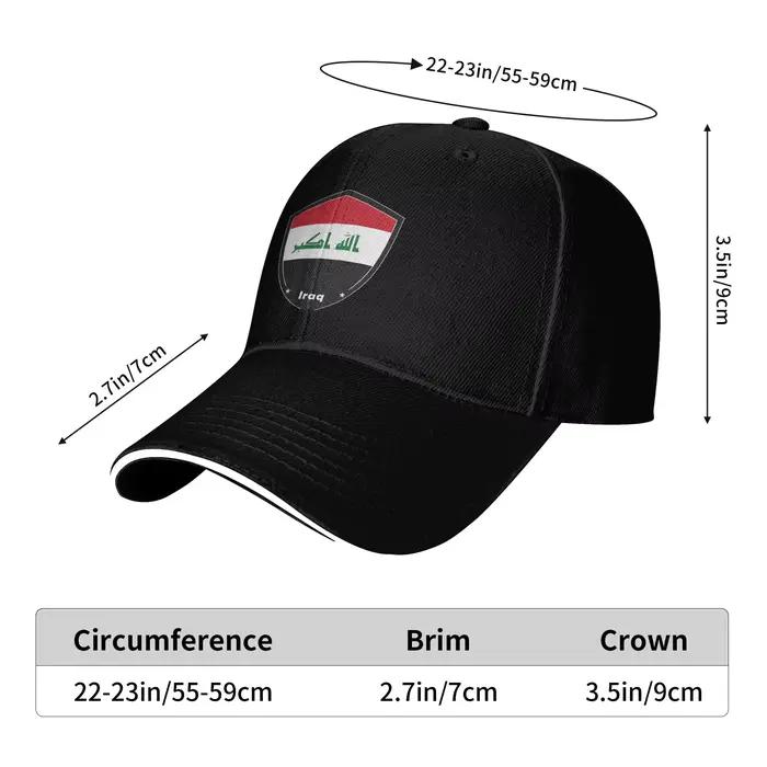 Casquette de baseball respirante d'inspiration irakienne pour le sport et les activités de plein air