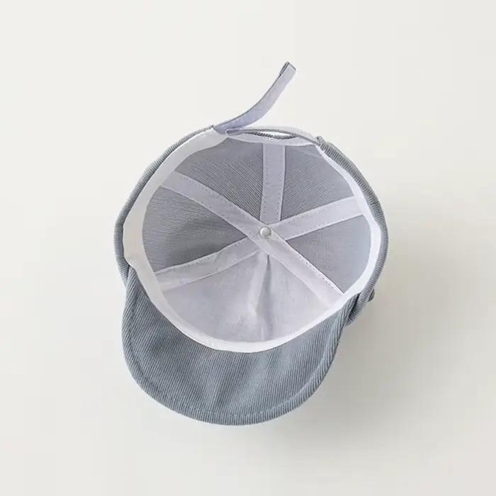 Casquette de baseball kawaii avec visière pour bébé mignon dessin animé dinosaure lapin solide coton polyester ajustable occassions spéciales pour enfants 1-3 ans