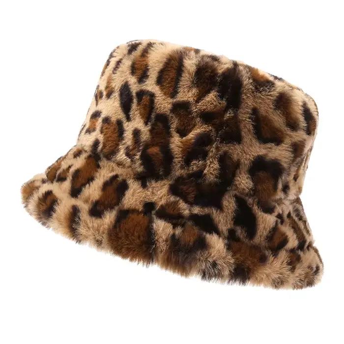 Casquette de pêcheur vintage en fausse fourrure casquette de seau pour femmes et hommes occassions décontractées et hivernales