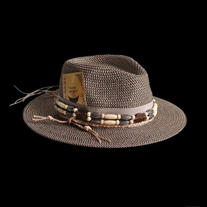 Nouveau Chapeau Fedora en Paille Tressée pour Homme 2026