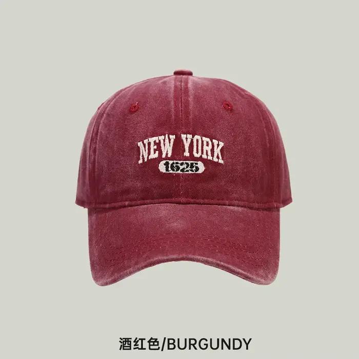 Rétro NEW YORK broderie Snapback chapeau pour hommes femmes Vintage lavé casquettes de Baseball printemps automne loisirs réglable capote chapeaux