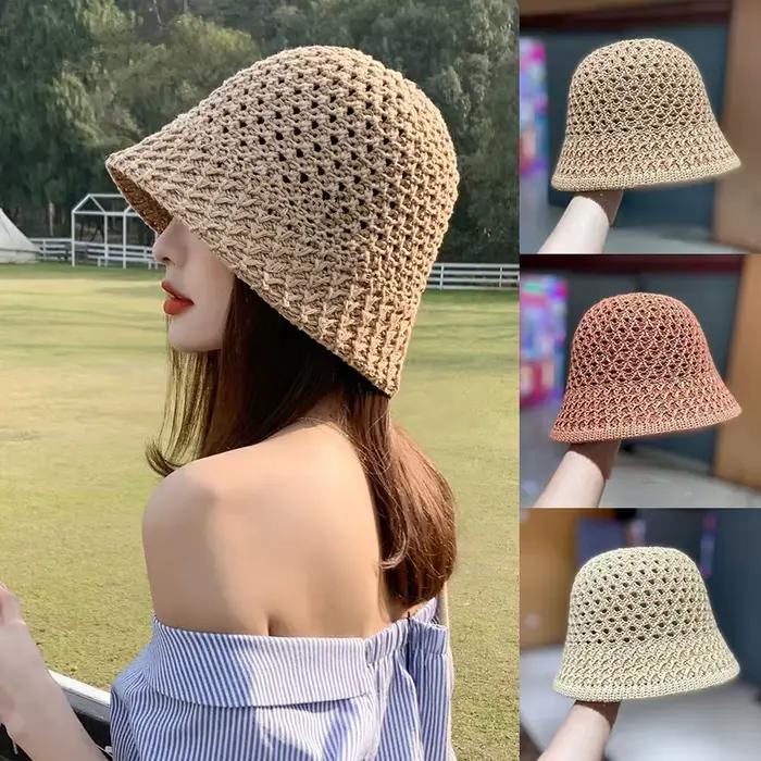 Chapeau d'été en raphia pour femmes