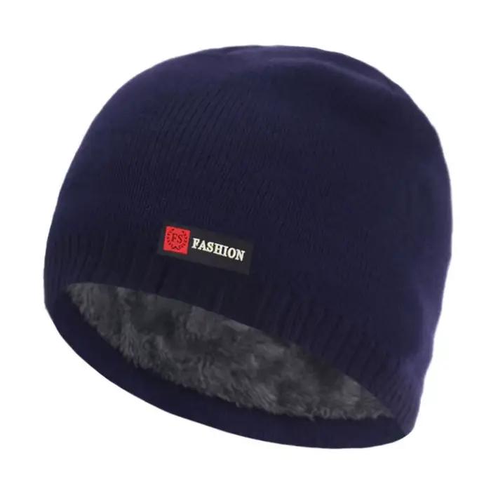 Skullies bonnets hommes chapeau d'hiver femmes chapeaux tricotés