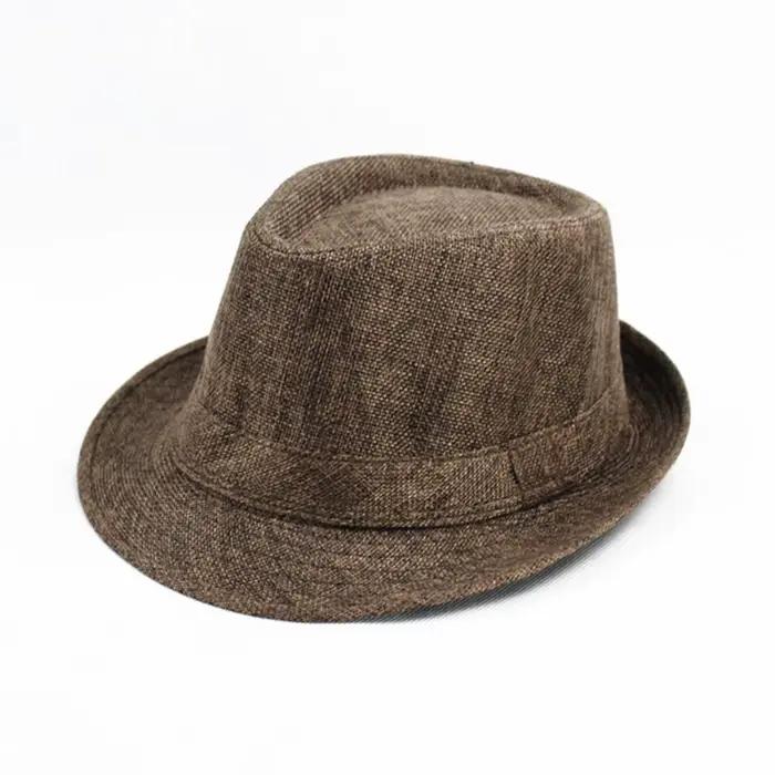 Chapeau Jazz en Lin Britannique pour Homme