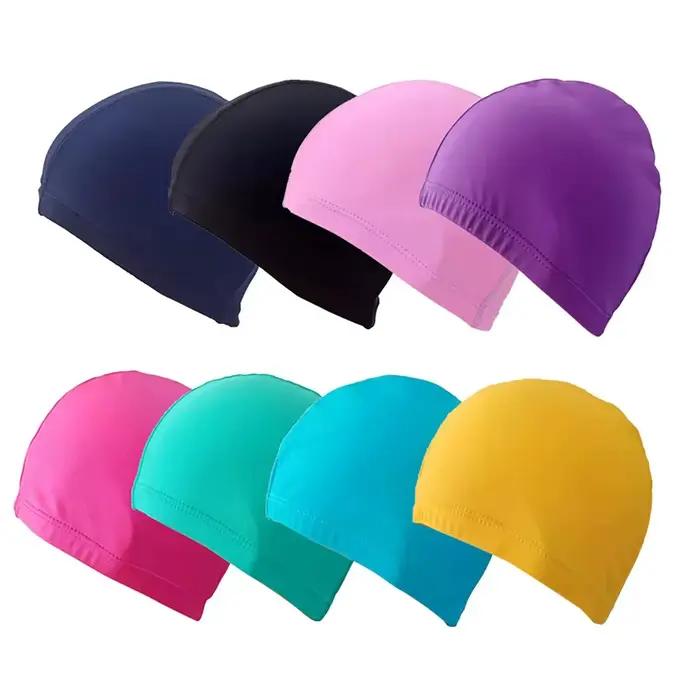 Bonnet de bain en silicone élastique avec protection des oreilles